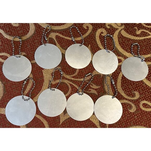 Set of 9 Harley-Davidson Motorcycle Tag Keychains (Various Designs) 2" Diameter - Picture 2 of 6